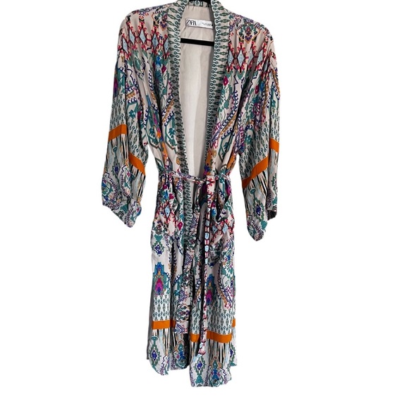 ASO TV Zara Geometric Print Kimono size Small - Picture 5 of 10